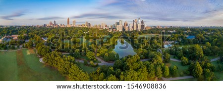 Atlanta, Georgia, USA Downtown Skyline Aerial Panorama. Royalty-Free Stock Photo #1546908836