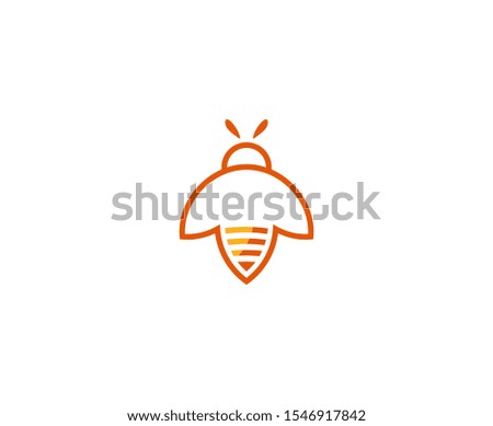 Bee logo icon vector design 