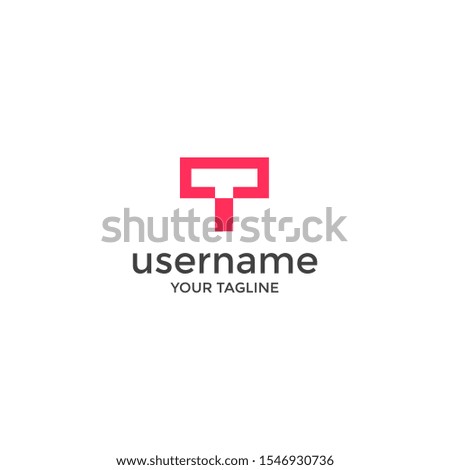 outstanding letter t logo modern concept