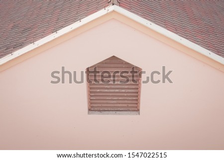 High Quality Picture of Factory Roof with House-Shaped Air Ventilation on the Wall