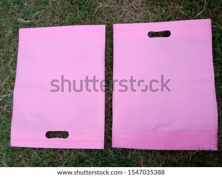 2 D-Cut Bags Pink Color, Non Woven Fabric d cut Bags