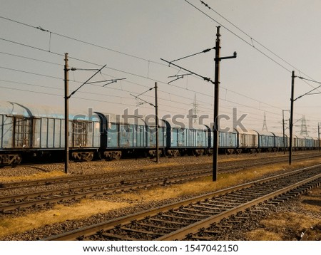 A picture of railway track