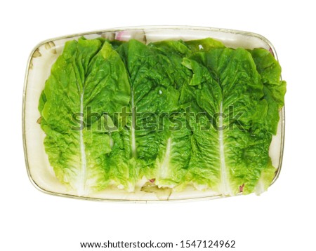 This is a picture of vegetable lettuce. It is lettuce that can eat meat or eat salad.