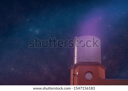 Beautiful abstract surreal landscape cosmos space collage concept, contemporary colors and mood social background.