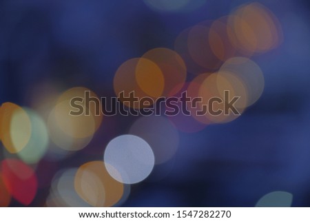 linear bokeh background in the evening