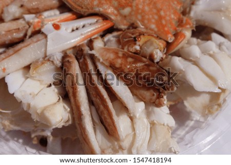 This is steamed crabs as Thai food.