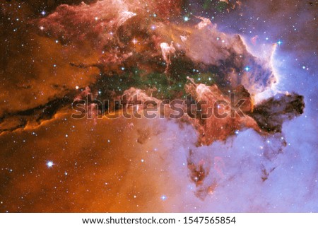 Beautiful nebulaes in outer space. Starfields of endless cosmos. Elements of this image furnished by NASA