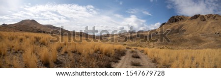 Desert Road Through Wilson Creek Trail System in Eastern Idaho