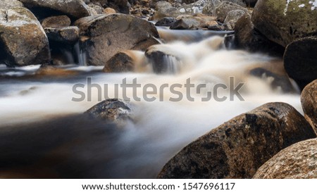 stream in the mountains with rocks
