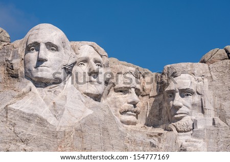 Mount Rushmore National Monument near Keystone, South Dakota Royalty-Free Stock Photo #154777169