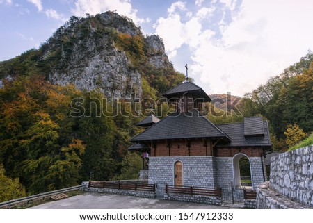 The Orthodox Church Zivonosni istocnik presvete bogorodice is located at the source of the river Solotnik on Mount Tara in Serbia. 