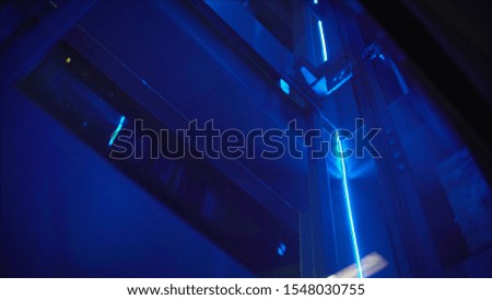 Abstract blue background. Trendy blue tech background.