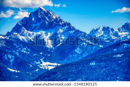 Foreground on the Vallandro peak from the Val Pusteria. HDR image Royalty-Free Stock Photo #1548180125