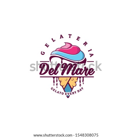 ice cream / gelato logo vector