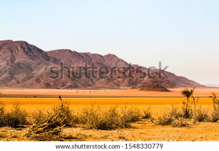 Beautiful landscapes of Namibia, deserts and mountains