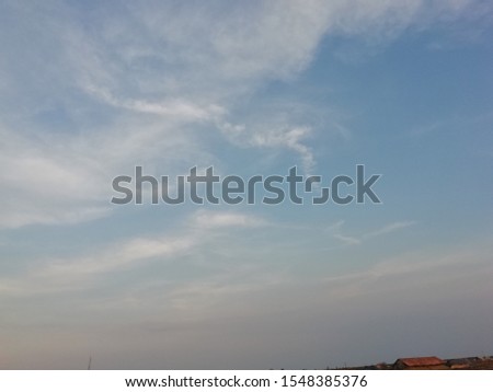 Blue Sky with white clouds is great for a background 