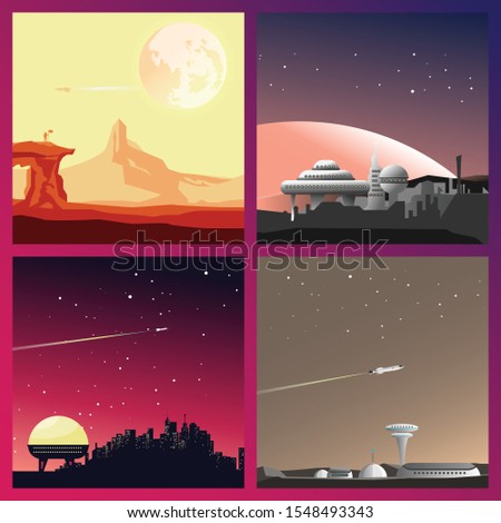 Space illustration conceptual design for technology, space, galaxy and mach  more.