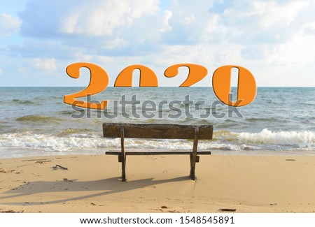 New year 2020 morning on sea and sky background
2020,Christmas,New Year's 