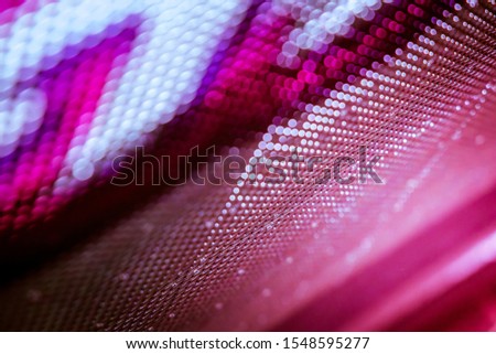 CloseUp LED blurred screen. LED soft focus background. abstract background ideal for design.