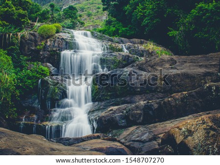 Beautiful Waterfall in Sri Lanka