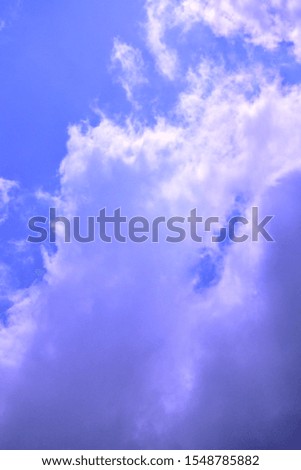 Background, Sky blue with soft clouds