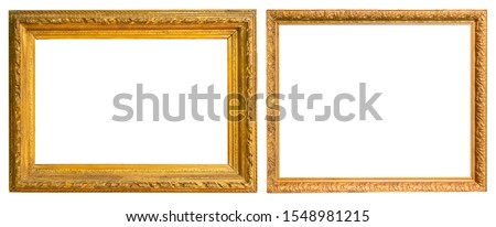 Antique gold antique picture frames Royalty-Free Stock Photo #1548981215