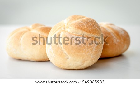 A few freshly baked bread rolls
