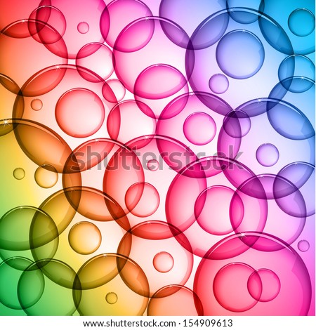 Colorful bubbles background - eps10
