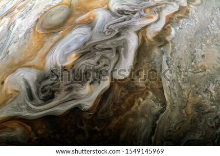 Jupiter planet texture background. Elements of this image were furnished by NASA.