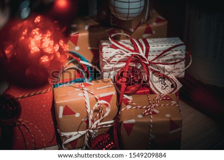 Close up Christmas decorations for Background  