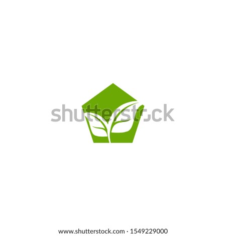 logos green tree leaf ecology nature element vector

