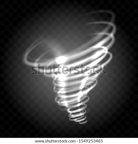 Shine whirlwind. Fresh tornado vector, water clean vortex isolated on transparent background, light gale liquid circulation, clear dynamic funnel, magic twister with funneling effect Royalty-Free Stock Photo #1549253465