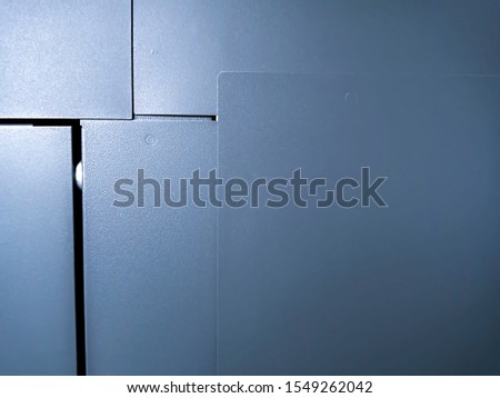 Steel plate surface And the background has reflected light