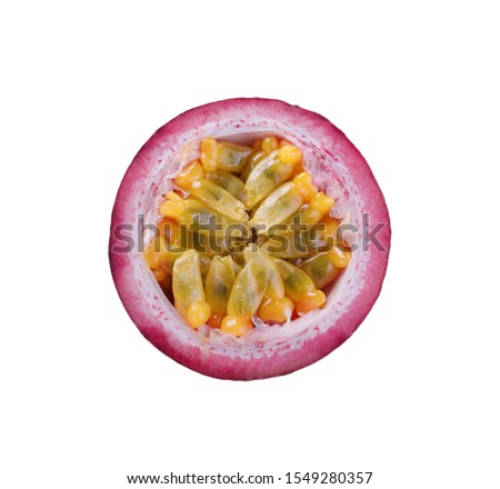  Passion fruit isolated on a white background