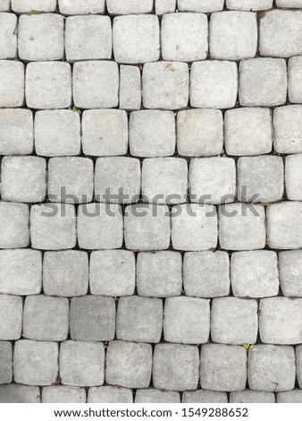 paving stone pedestrian road top view