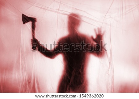 Scary psychopath murder with an axe
