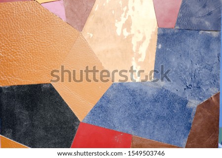Colorful mix leather for background