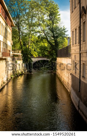 Certovka Canal in Prague, Little Venice Royalty-Free Stock Photo #1549520261