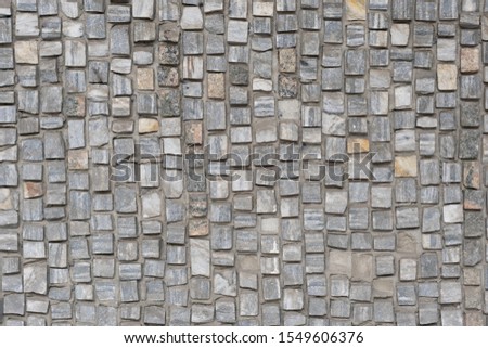 texture of gray square stone tiles