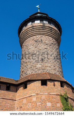 Tower of the castle of Nuremberg / Germany