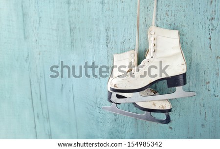 Pair of White Ice Skates