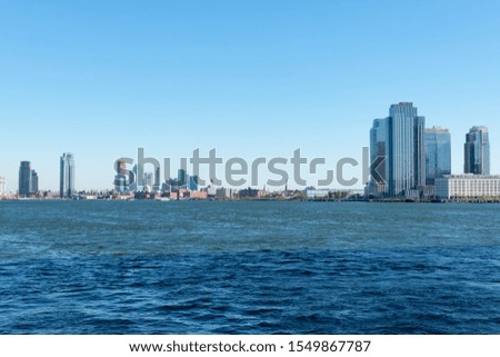 North Brooklyn New York Skyline with the East River