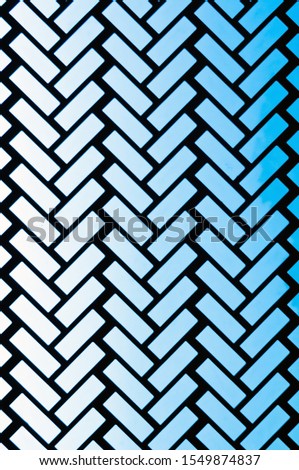 Herringbone pattern. Rectangles rounded corner slabs tessellation with white slant blocks tiling. Floor cladding, A regular type of electric light