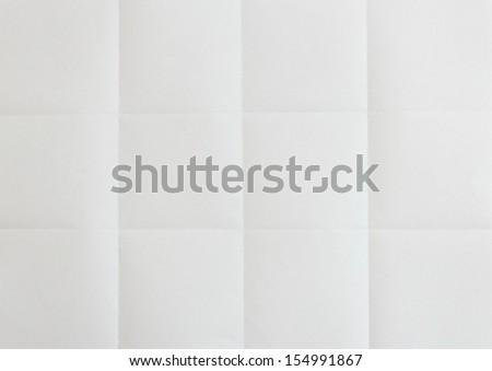 Folded Blank Sheet of Paper