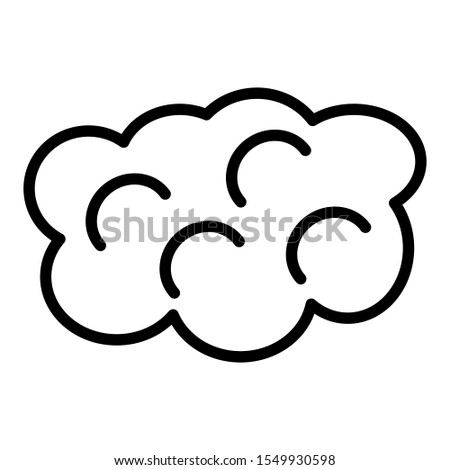 Cloudy icon vector design template