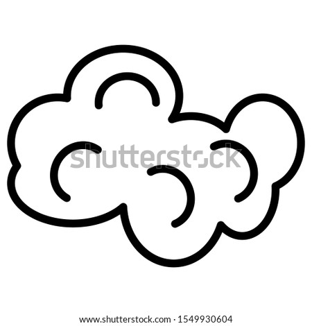 Cloudy icon vector design template