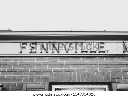 fenville michigan sign in downtown fennville