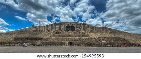 The Pyramid of the Sun of Teotihuacan. One of the largest buildings in Teotihuacan and one of the largest in Mesoamerica.