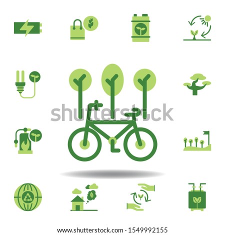 save the world, bicycle colored icon. Elements of save the earth illustration icon. Signs and symbols can be used for web, logo, mobile app, UI, UX on white background