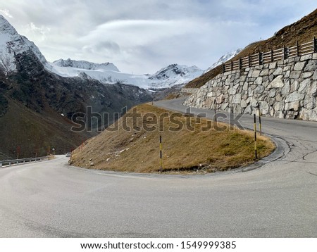 Glacier road in Soelden, Austria.  